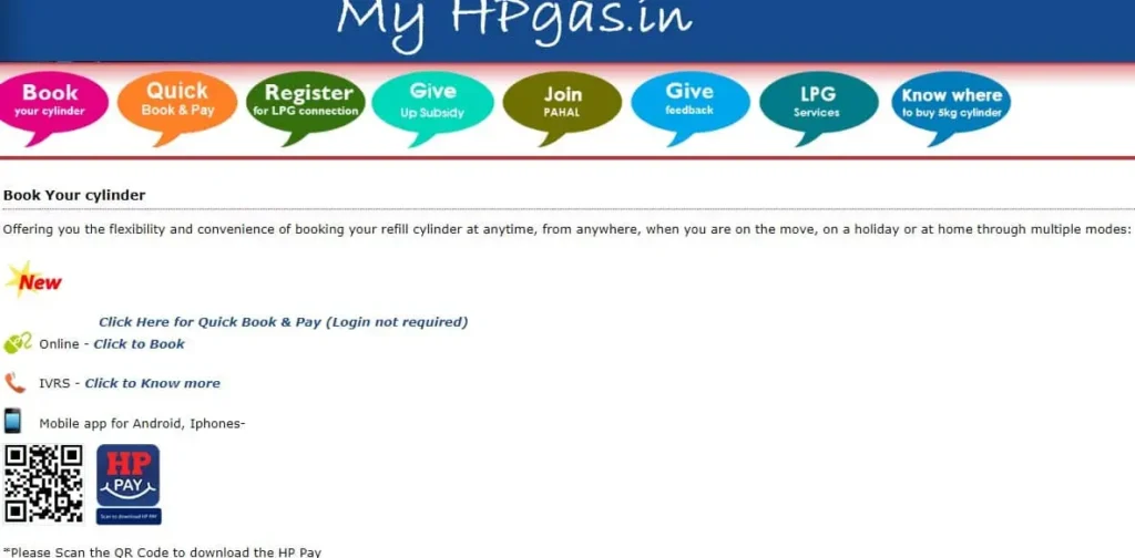 how to book HP gas cylinder online Portal 