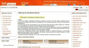 bob world internet Bank of Baroda Net Banking Login