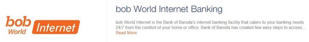 bob world internet banking - know your bank balance