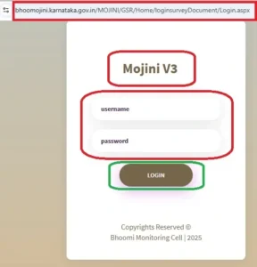 Mojini V3 Login portal