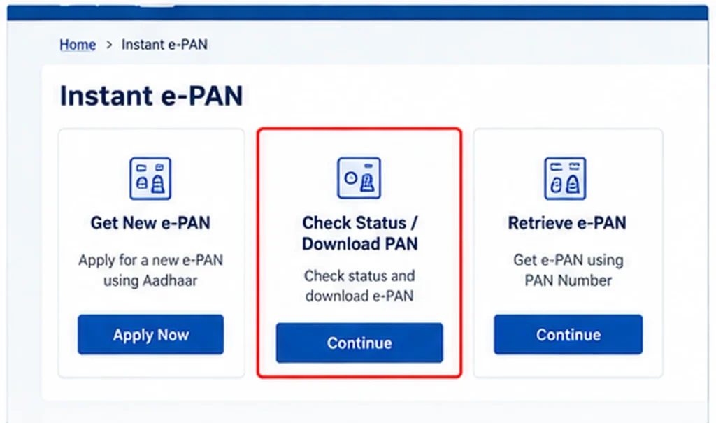 How to Download Instant e-PAN