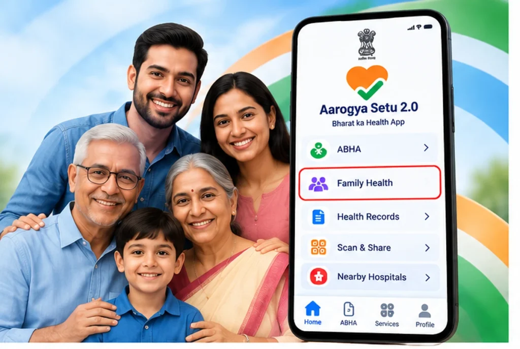 Aarogya Setu 2.0 Family Member Add 2026 for parents spouse and children