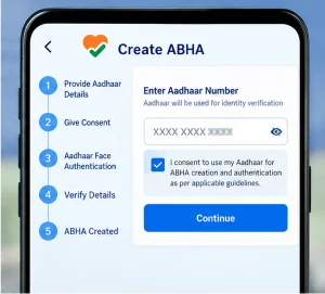 Create ABHA with Aadhaar in Aarogya Setu 2.0 Create ABHA in Aarogya Setu 2.0 using Aadhaar details and consent