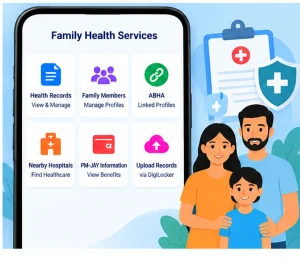 Aarogya Setu 2.0 Family Health Services Aarogya Setu 2.0 family health records ABHA PM-JAY and hospital services