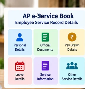 AP e-Service Book Employee Service Record AP e-Service Book employee service record with personal, pay, leave and official details