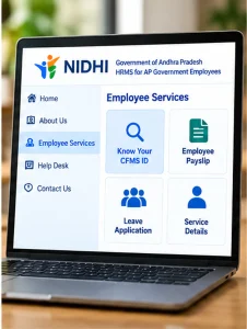 NIDHI Know Your CFMS ID Portal NIDHI Know Your CFMS ID official employee service portal